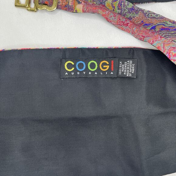 Coogi Australia 100% Silk cummerbund waist sash Multicolor, classic, elegant - Picture 4 of 7